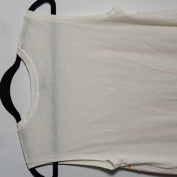 J. CREW Stacked Sequin 100% Cotton Sleeveless Tank Top in Cream Size XXS - Picture 11 of 16